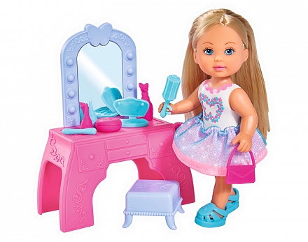 Кукла Еви с туалетным столиком, 12 см. 